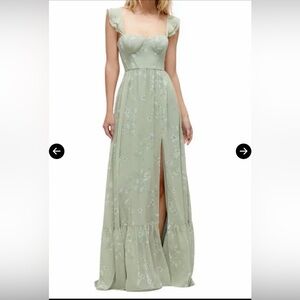 Dessy Collection 3158 Bustier Bridesmaid Dress in Primrose Sage
